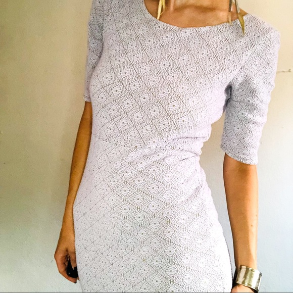 🔥SOLD🔥 Lavender Lowback Bodycon Mini Dress - Picture 2 of 7